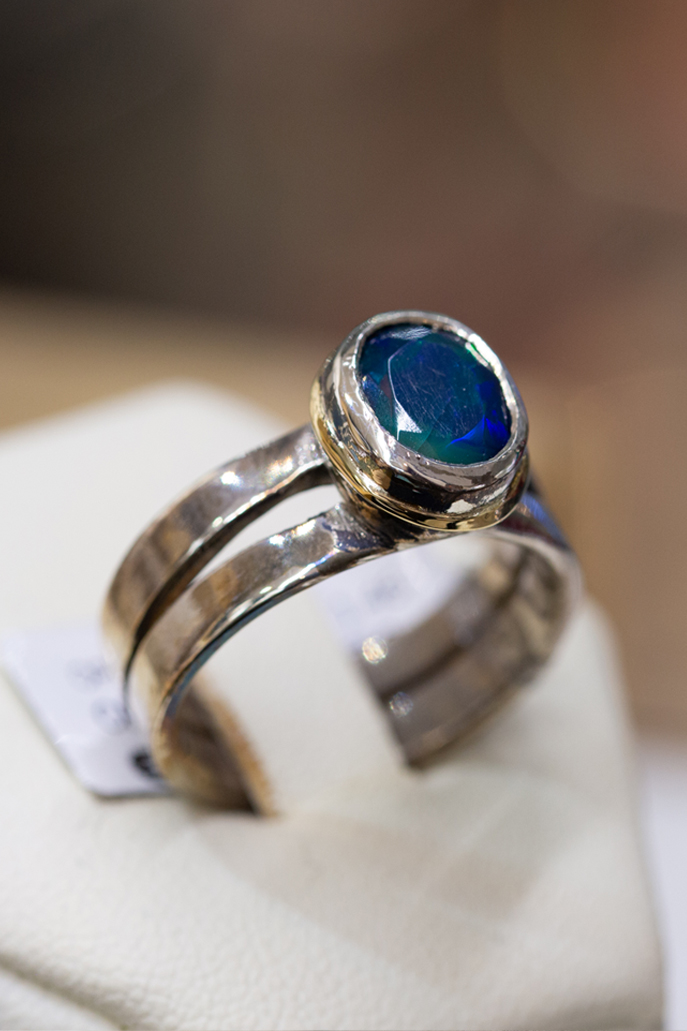 Anello oro e argento - Collezione Montecristo | Gioielleria artigianale Benedetti di pisa dal 1932