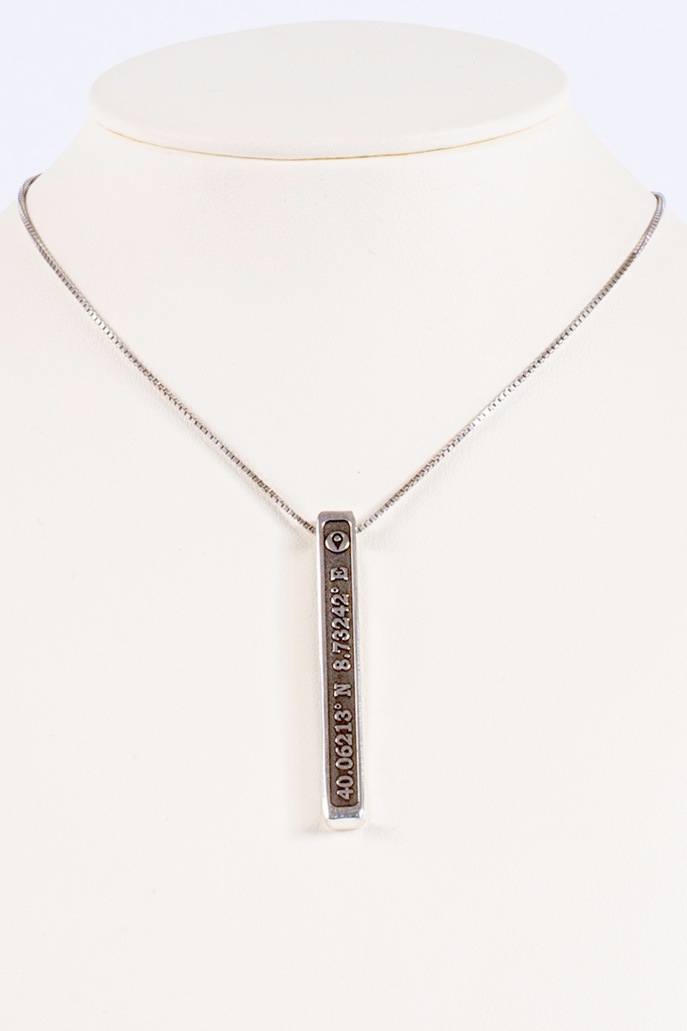 Pendente coordinate argento - Personalizzazioni | Gioielleria artigianale Benedetti di Pisa dal 1932